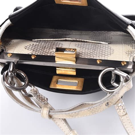 fendi peekaboo mini black|fendi peekaboo snakeskin.